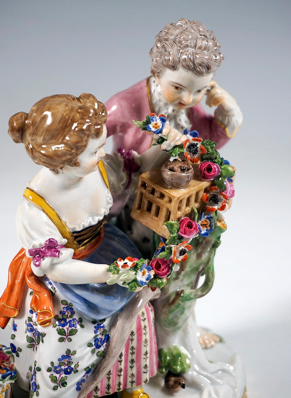 マイセン人形（フィギュリン） 寓意シリーズ『春の寓意』庭師の