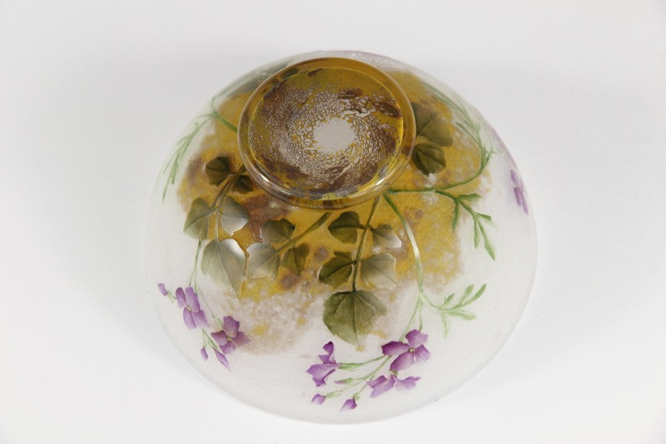 ドーム兄弟（ドームナンシー）紫ナズナの花瓶　 フランス製 1910年頃