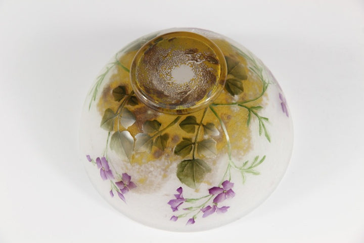 ドーム兄弟（ドームナンシー）紫ナズナの花瓶　 フランス製 1910年頃