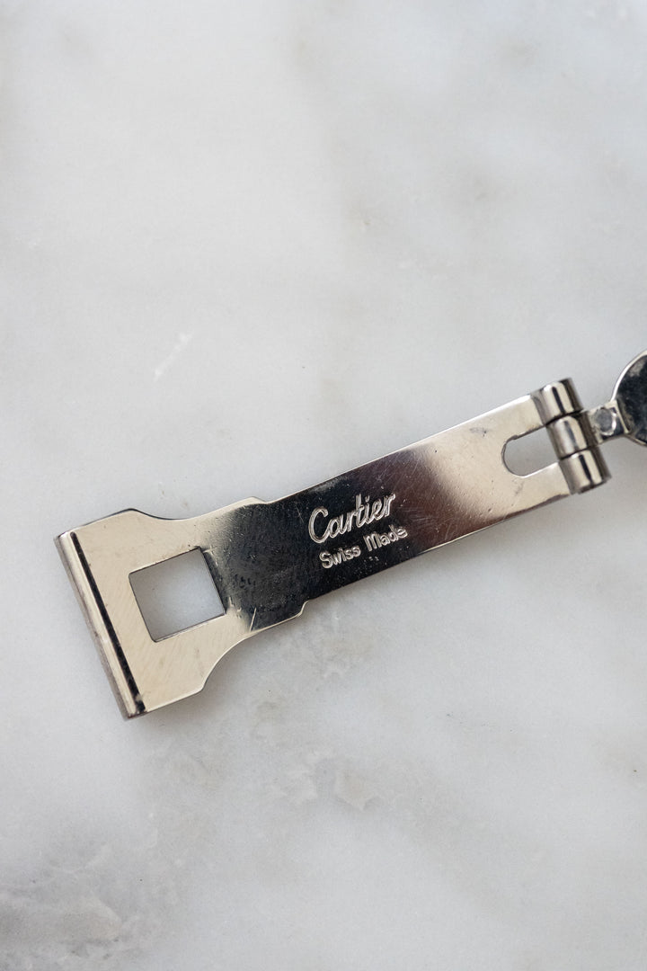 CARTIER カルティエ サントスカレ LMサイズ グレーダイヤル ゴースト コンビモデル ゴドロンブレス Ref.2961