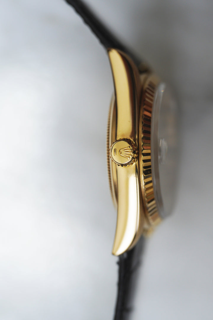 ROLEX ロレックス デイトジャスト 18KYG Ref.16018 ボイラーゲージ アイボリーダイヤル