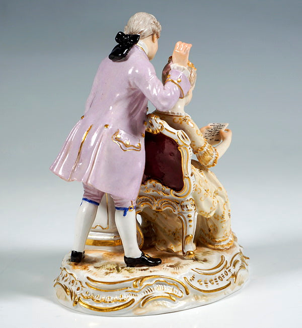 マイセン人形「フィギュア」 スカウト ロココ調 アウグスト・リングラー作 1890年頃