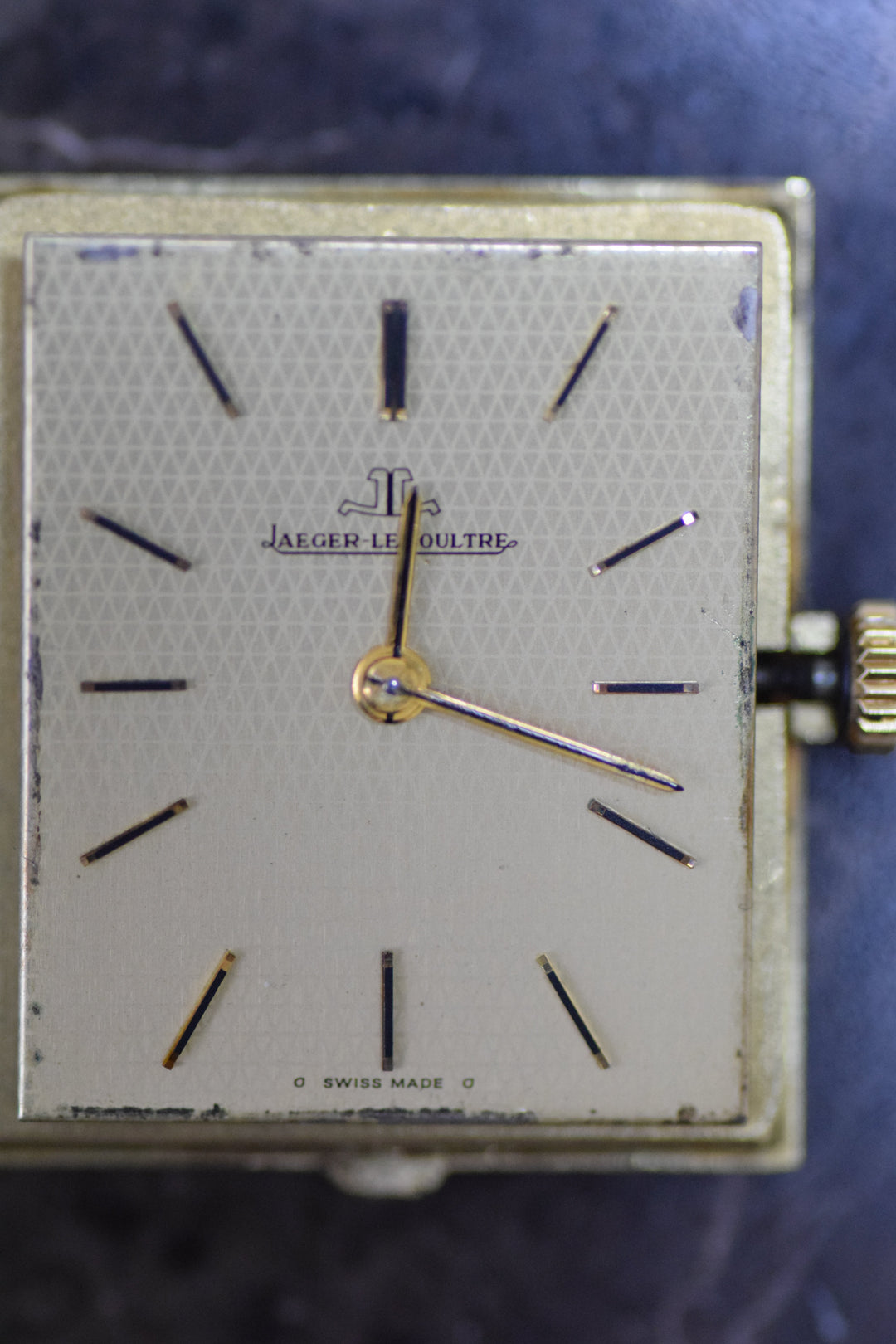 ジャガールクルト REF.6129.21　1970年代　18Kイエローゴールド　レクタンギュラーモデル