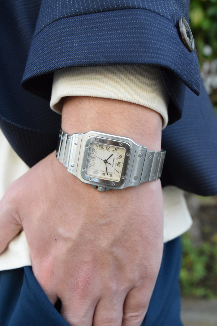 CARTIER カルティエ サントスガルべ LMサイズ ステンレスモデル Ref.1564 クォーツ