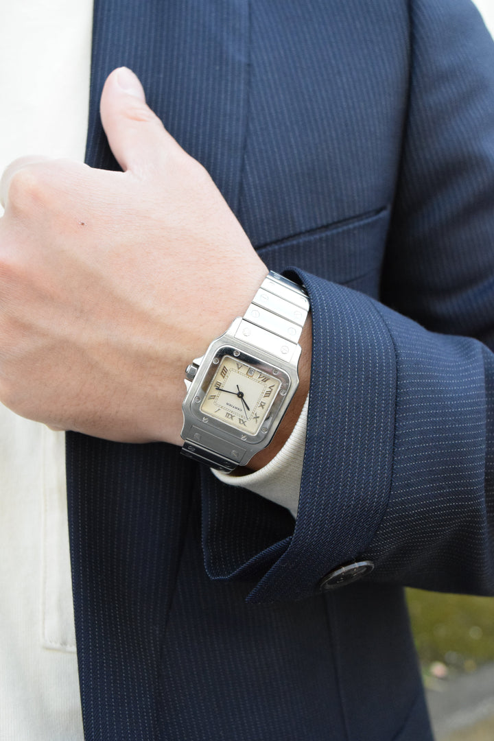 CARTIER カルティエ サントスガルべ LMサイズ ステンレスモデル Ref.1564 クォーツ