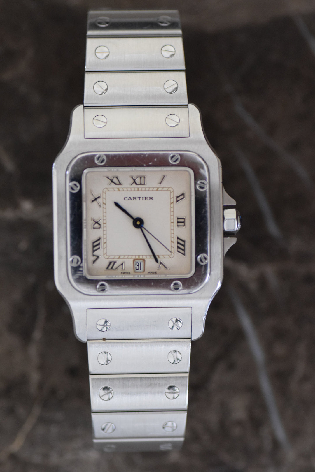 CARTIER カルティエ サントスガルべ LMサイズ ステンレスモデル Ref.1564 クォーツ