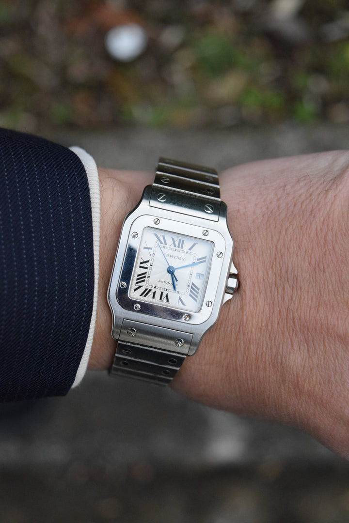 Cartier カルティエ 2319 サントスガルベLM コマ カルティエ サントスガルべLMサイズ 自動巻 オールステンレス