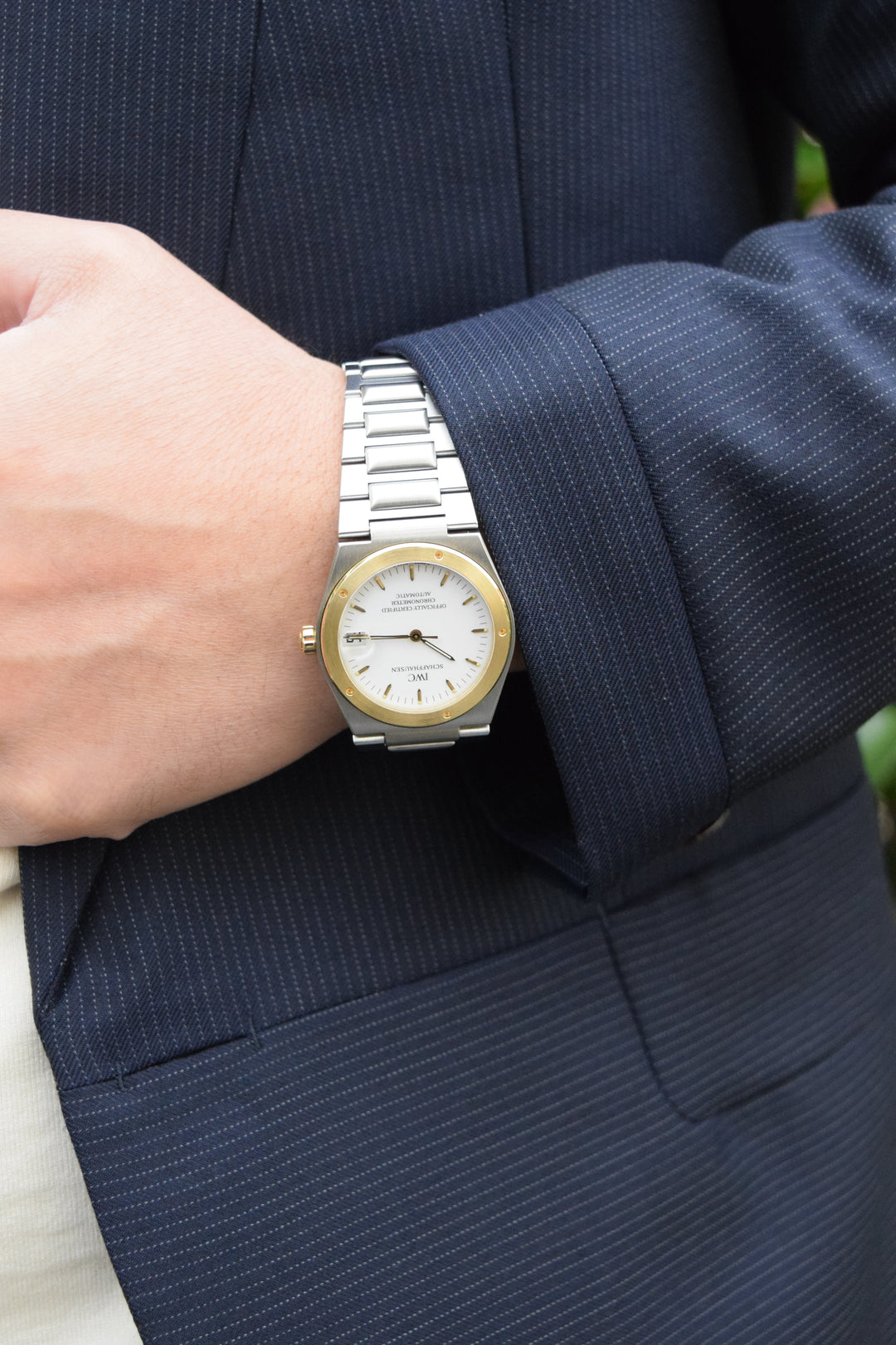 IWC インヂュニア（インジュニア）SL　Ref.3521-004 ホワイトダイヤル ジャガールクルト社製ムーブメント搭載モデル