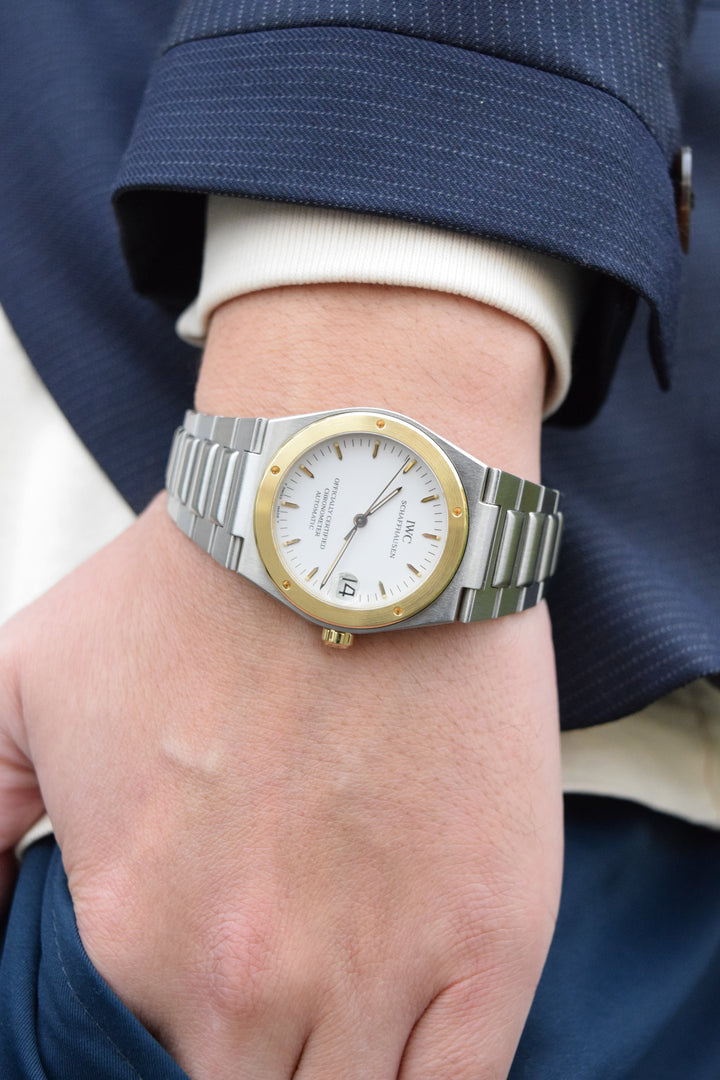 IWC インヂュニア（インジュニア）SL　Ref.3521-004 ホワイトダイヤル ジャガールクルト社製ムーブメント搭載モデル