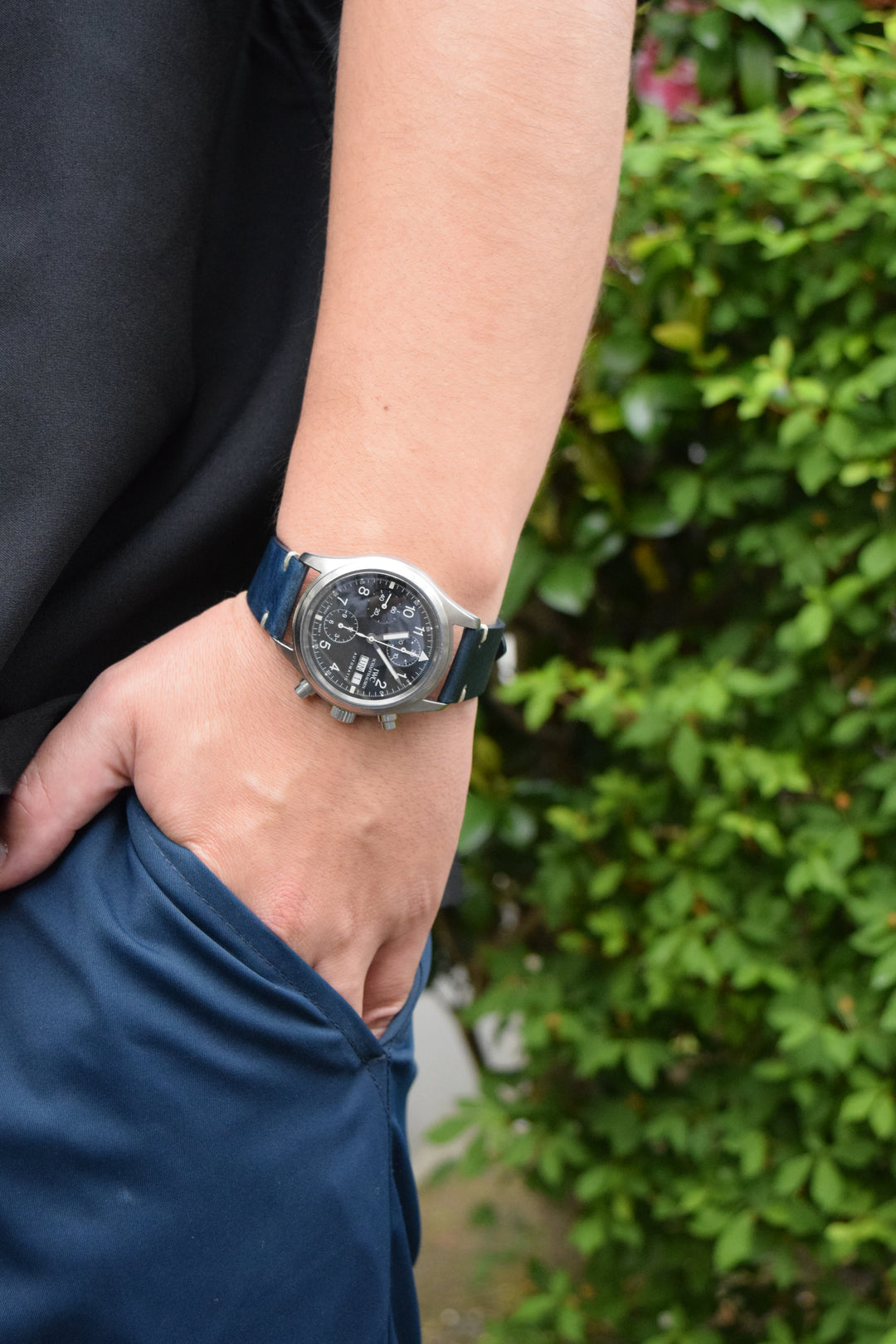 IWC メカニカル フリーガークロノグラフ Ref.3706 Cal.7922 自動巻 1990年代製　IW370603