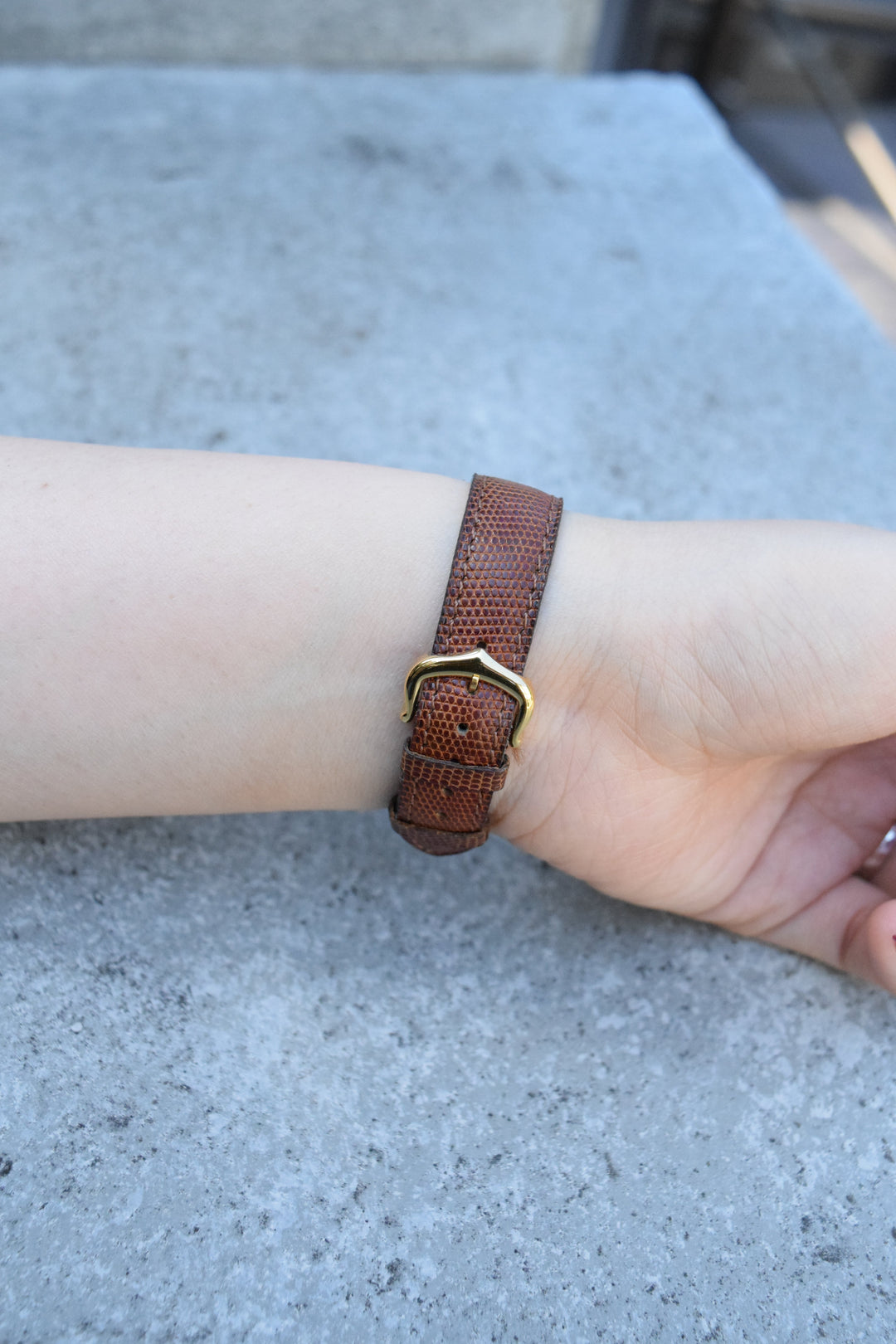 【廃盤】マストタンク ブラウンダイヤル SMサイズ手巻き純銀に18Kヴェルメイユ腕時計