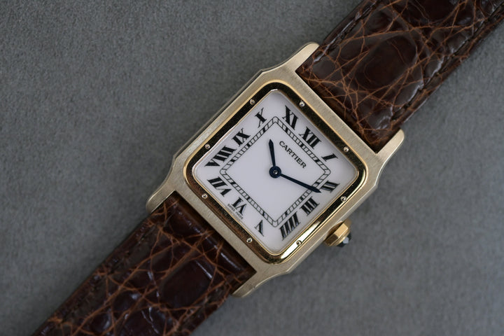カルティエ ヴィンテージ サントスデュモン LMサイズ WG x YGモデル 手巻き Ref.78225