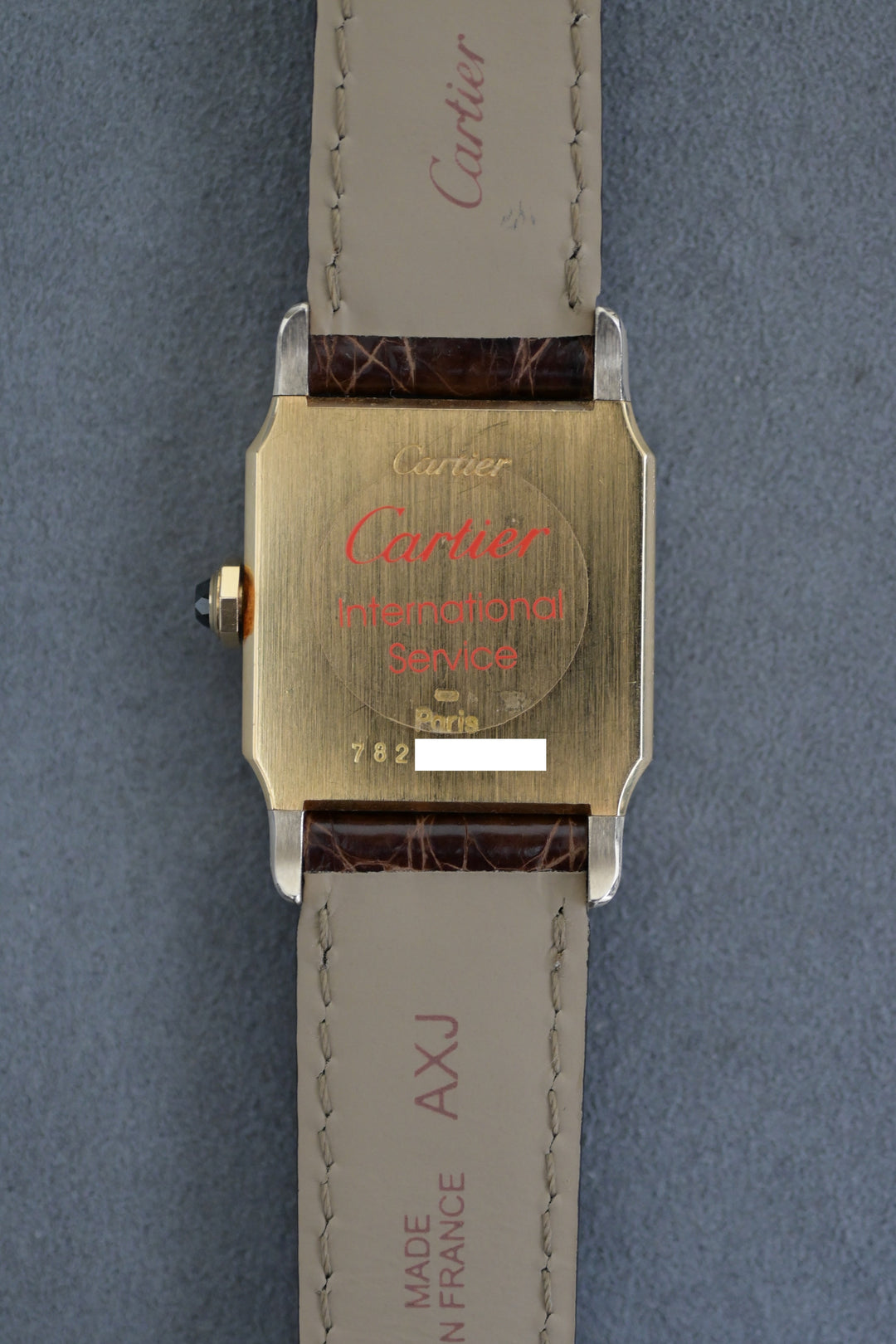 カルティエ ヴィンテージ サントスデュモン LMサイズ WG x YGモデル 手巻き Ref.78225