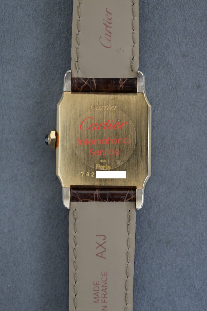 カルティエ ヴィンテージ サントスデュモン LMサイズ WG x YGモデル 手巻き Ref.78225