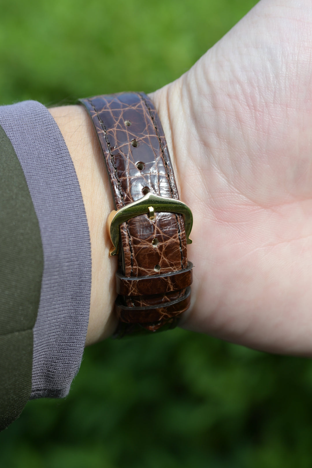 カルティエ ヴィンテージ サントスデュモン LMサイズ WG x YGモデル 手巻き Ref.78225