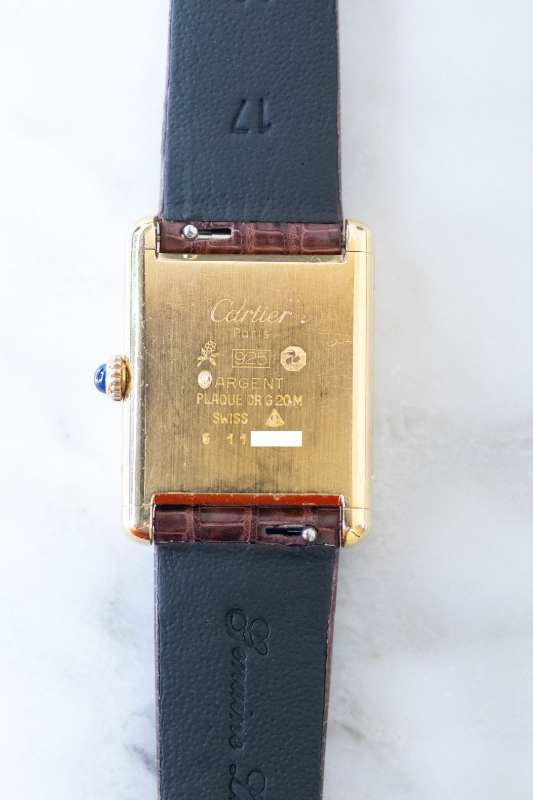 廃盤マスト ドゥ カルティエ タンク（マストタンク） ヴィンテージウォッチ アイボリー LMサイズ 手巻き