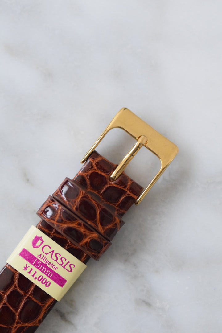 【廃盤】マストタンク ブラウンダイヤル SMサイズ手巻き純銀に18Kヴェルメイユ腕時計