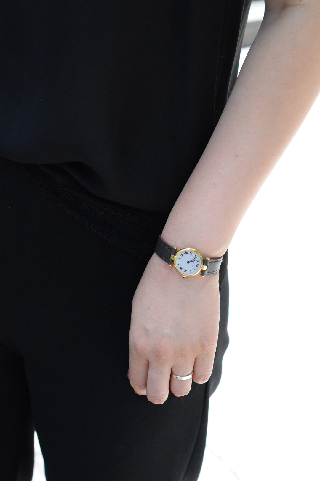 カルティエ腕時計　ヴァンドーム　18Kゴールド　SMサイズ　レディース