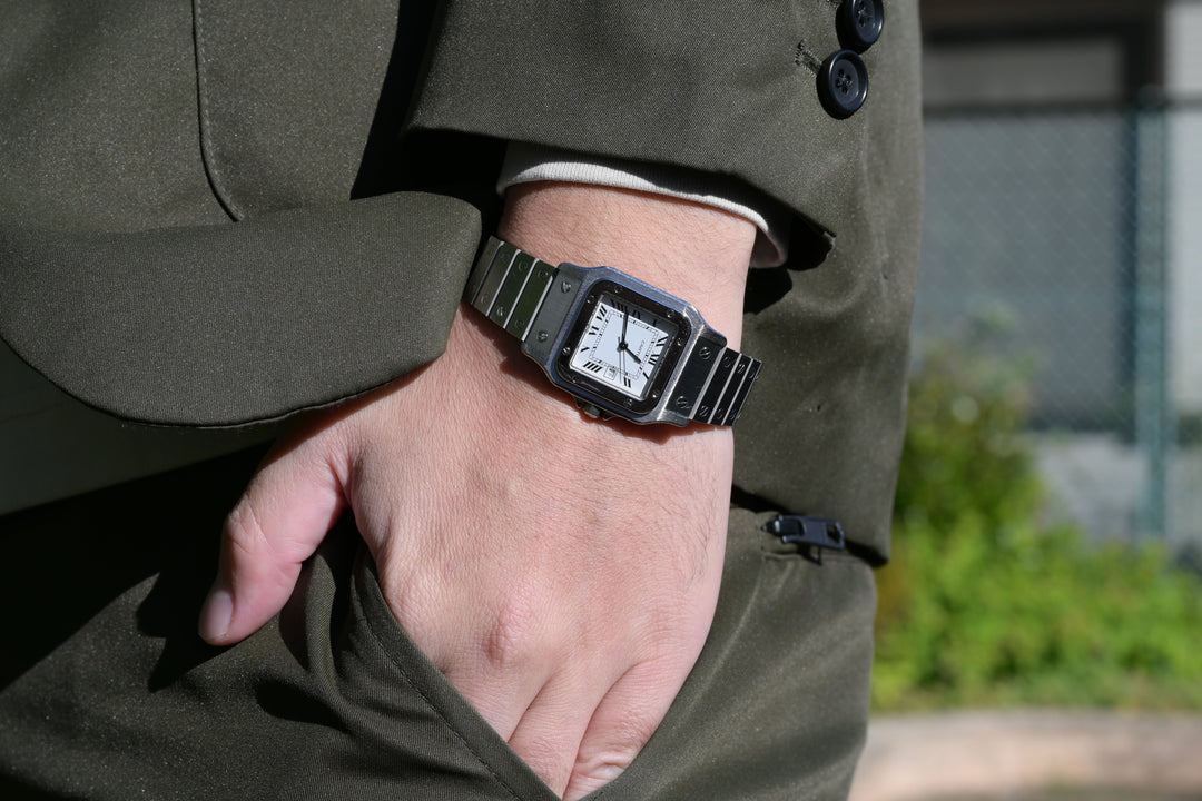 カルティエ　サントスカレ/ガルべ LMサイズ Ref.2960 オールステンレスSS 自動巻モデル