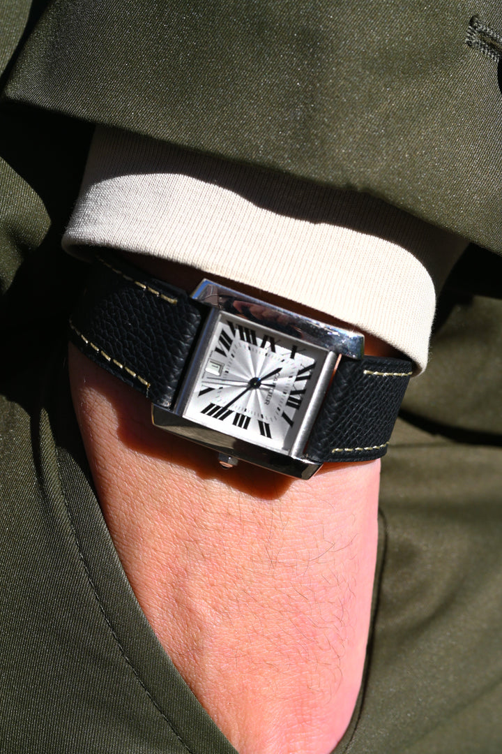 【箱・保証書付き】カルティエ　タンク フランセーズLMサイズ　18K ホワイトゴールドモデル Ref.2366