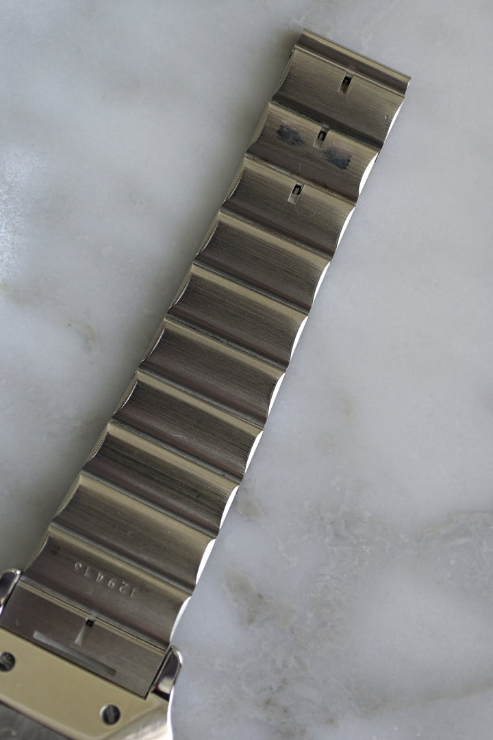 カルティエ　サントスカレ/ガルべLMサイズ バーガンディ（ワインレッド）文字盤 ステンレス x ゴールドコンビ自動巻モデル  Ref.2961　