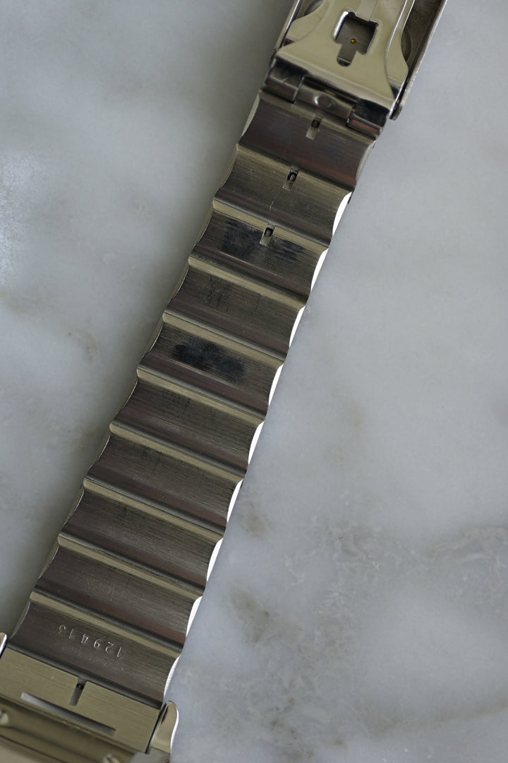 カルティエ　サントスカレ/ガルべLMサイズ バーガンディ（ワインレッド）文字盤 ステンレス x ゴールドコンビ自動巻モデル  Ref.2961　