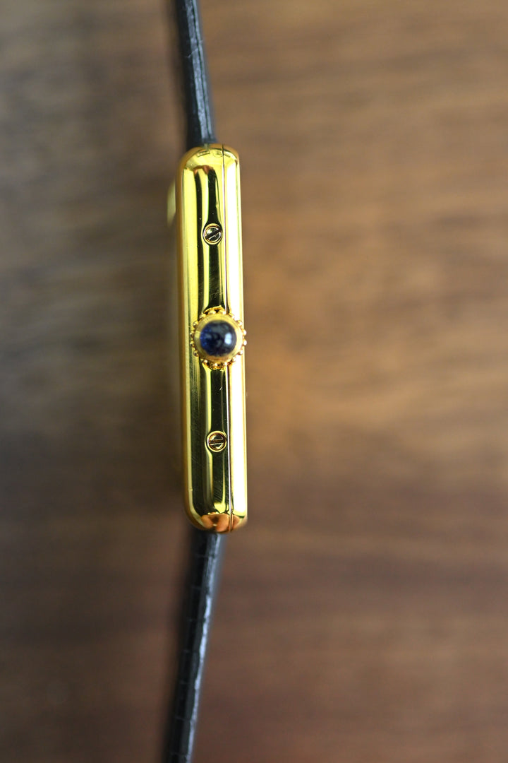 廃盤マスト ドゥ カルティエ タンク　ユニセックス ヴィンテージウォッチ ブレゲ数字 LMサイズ 純銀に18Kヴェルメイユ