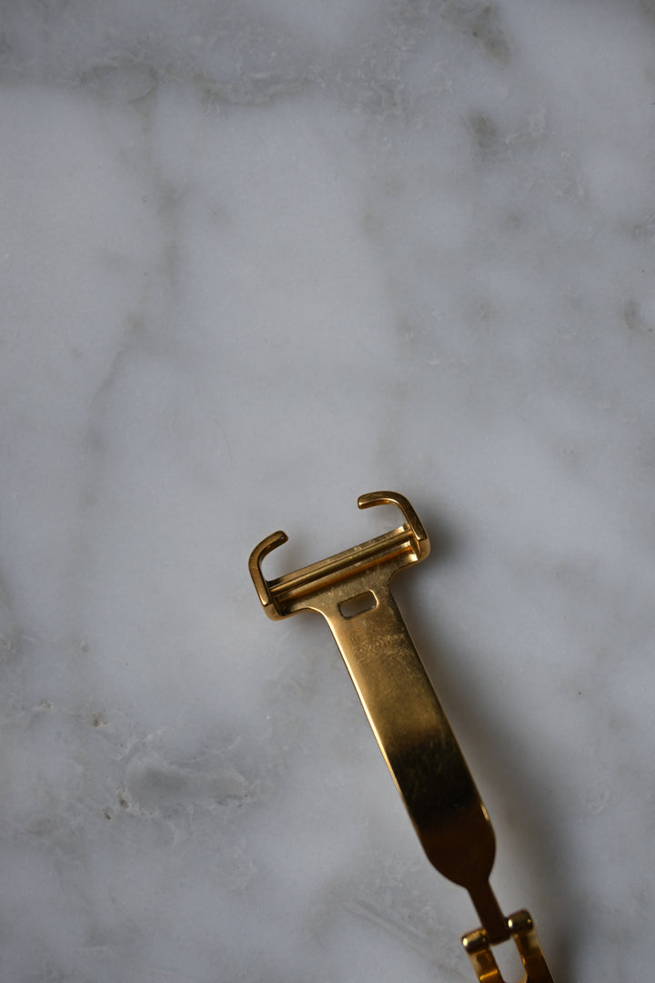 【保証書付】廃盤マスト ドゥ カルティエ タンク　ユニセックス ヴィンテージウォッチ 飛びアラビア LMサイズ 純銀に18Kヴェルメイユ