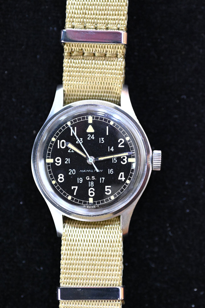 ハミルトンG.S.トロピカライズド24時間表記 後期型Cal.S75S　1960年代ヴィンテージミリタリーウォッチ『ハミルトン マーク11』