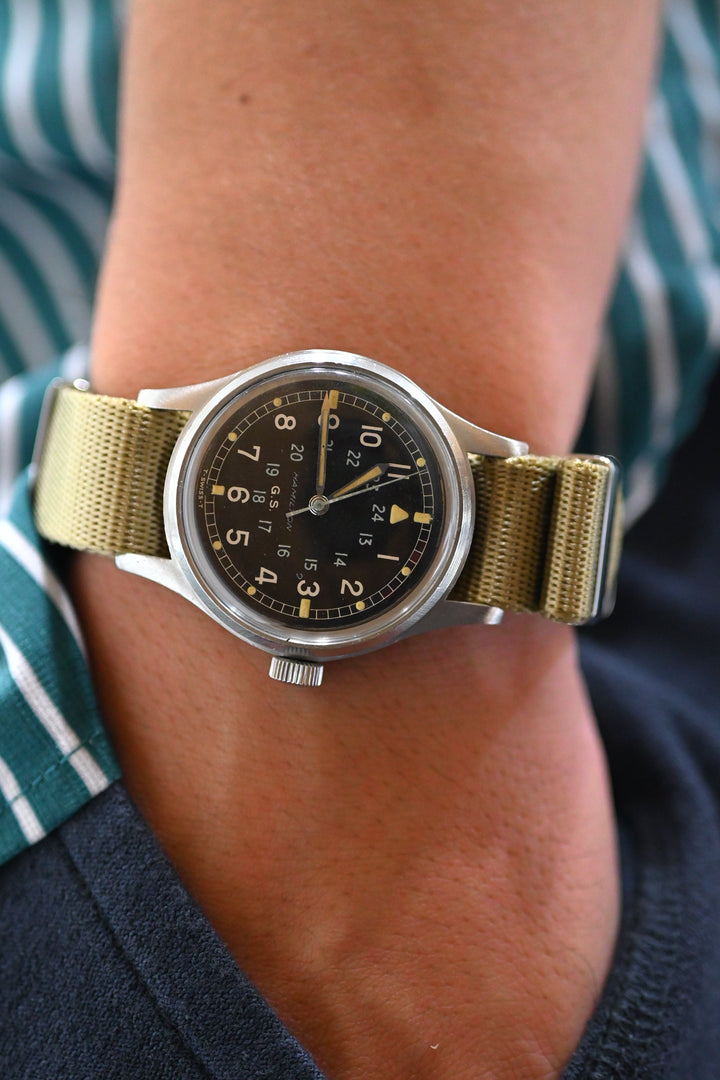ハミルトンG.S.トロピカライズド24時間表記 後期型Cal.S75S　1960年代ヴィンテージミリタリーウォッチ『ハミルトン マーク11』