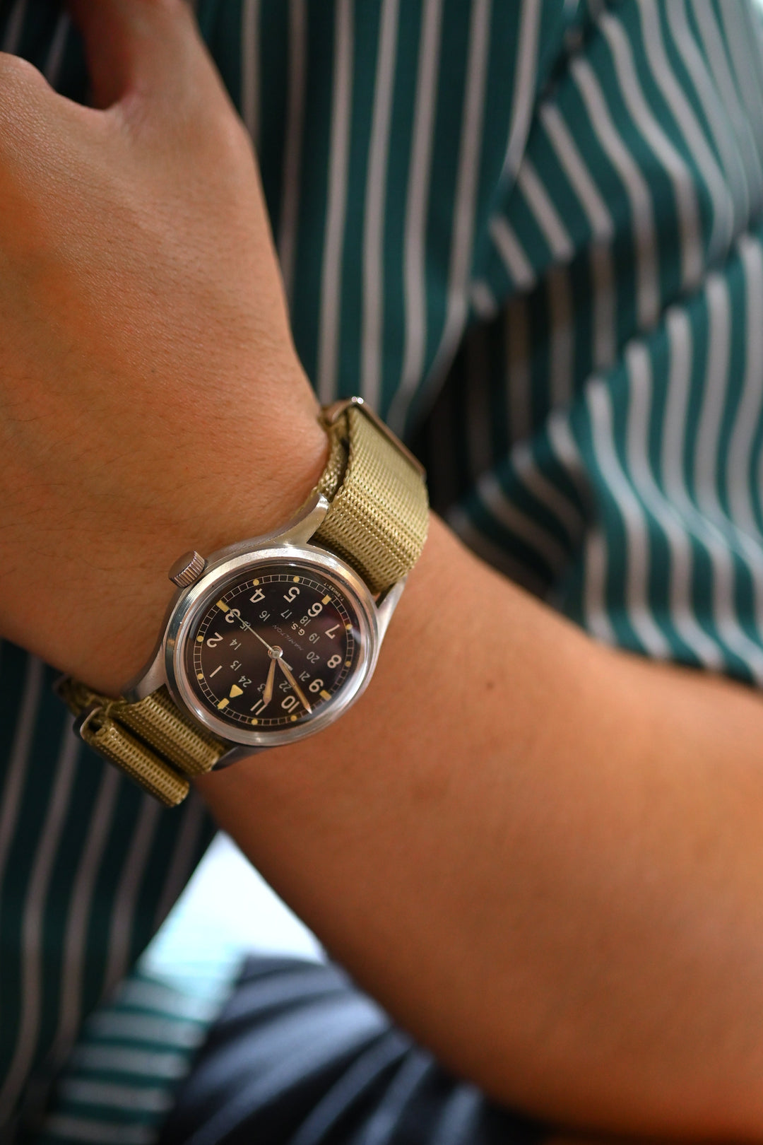 ハミルトンG.S.トロピカライズド24時間表記 後期型Cal.S75S　1960年代ヴィンテージミリタリーウォッチ『ハミルトン マーク11』