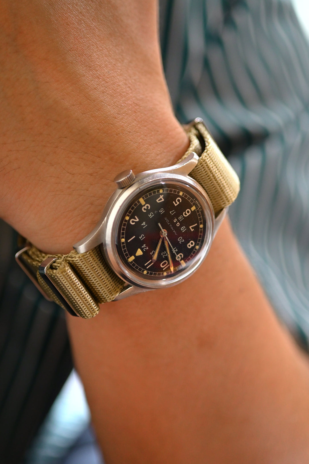 ハミルトンG.S.トロピカライズド24時間表記 後期型Cal.S75S　1960年代ヴィンテージミリタリーウォッチ『ハミルトン マーク11』