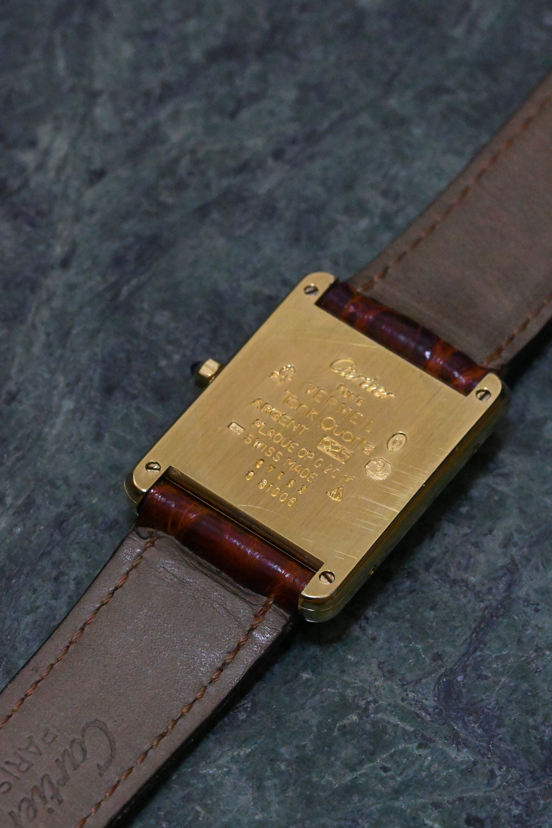 CARTIER カルティエ マストタンク LMサイズ 縦ローマン クォーツ