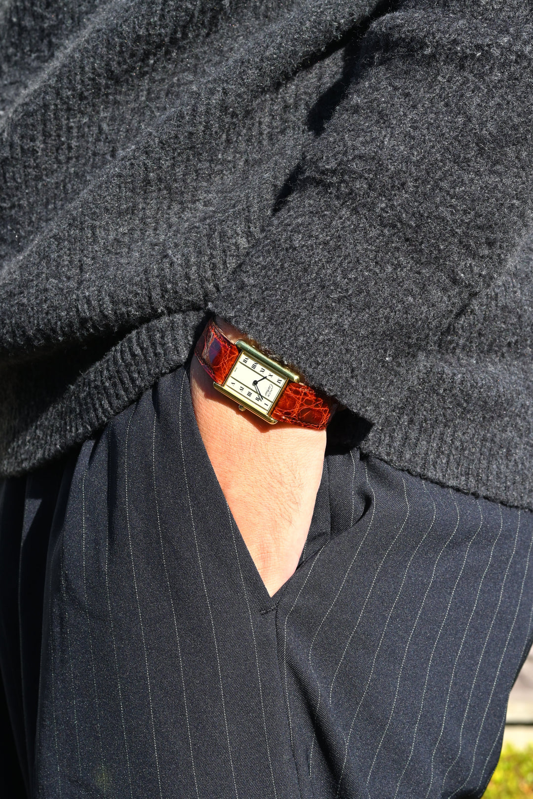 CARTIER カルティエ マストタンク LMサイズ 縦ローマン クォーツ