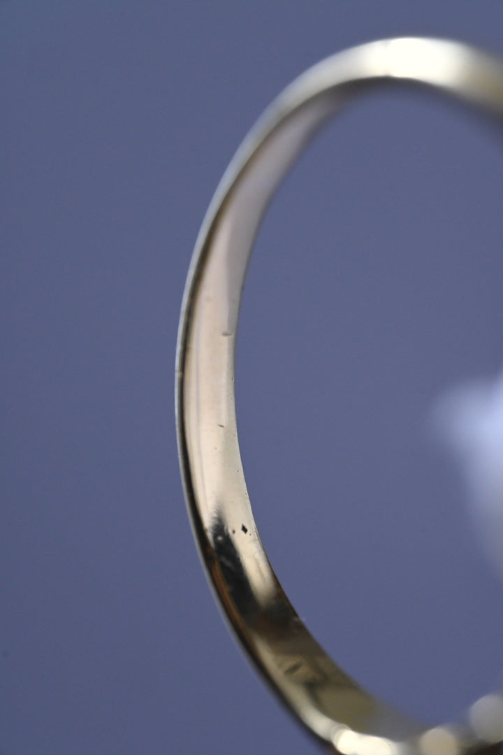 18K 1890s ヴィクトリアン・18K 天然エメラルド＆ローズカットダイヤモンド・リング 1.6g