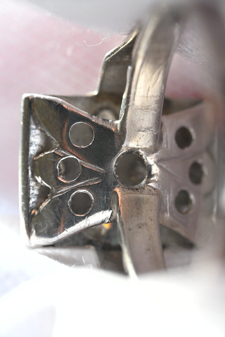 プラチナ製 2.3g 1920s アール・デコ ダイヤモンド・クラスター・リング