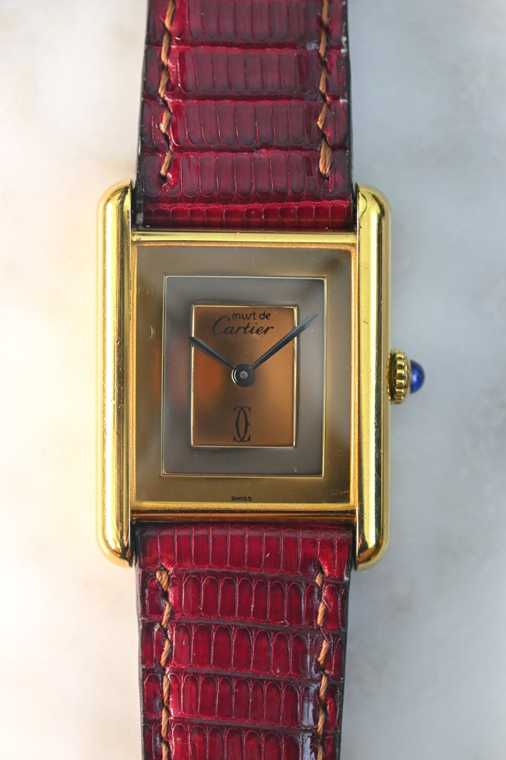 CARTIER カルティエ マストタンク LMサイズ マルチカラー 手巻き