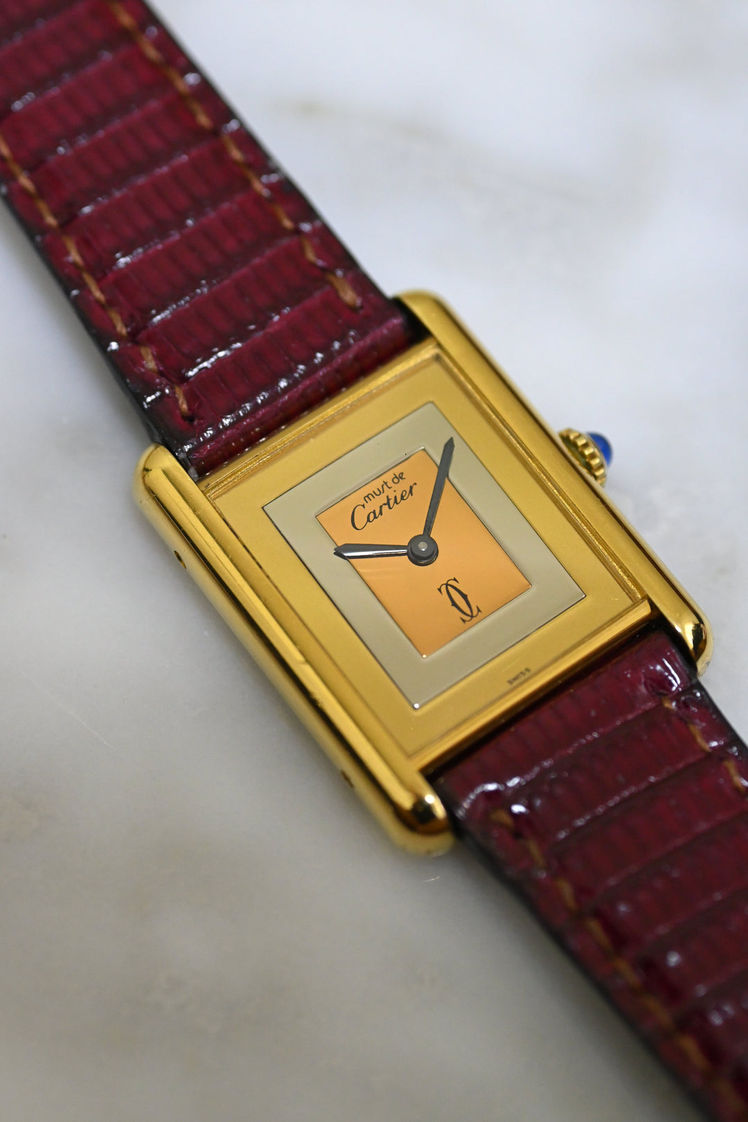 CARTIER カルティエ マストタンク LMサイズ マルチカラー 手巻き
