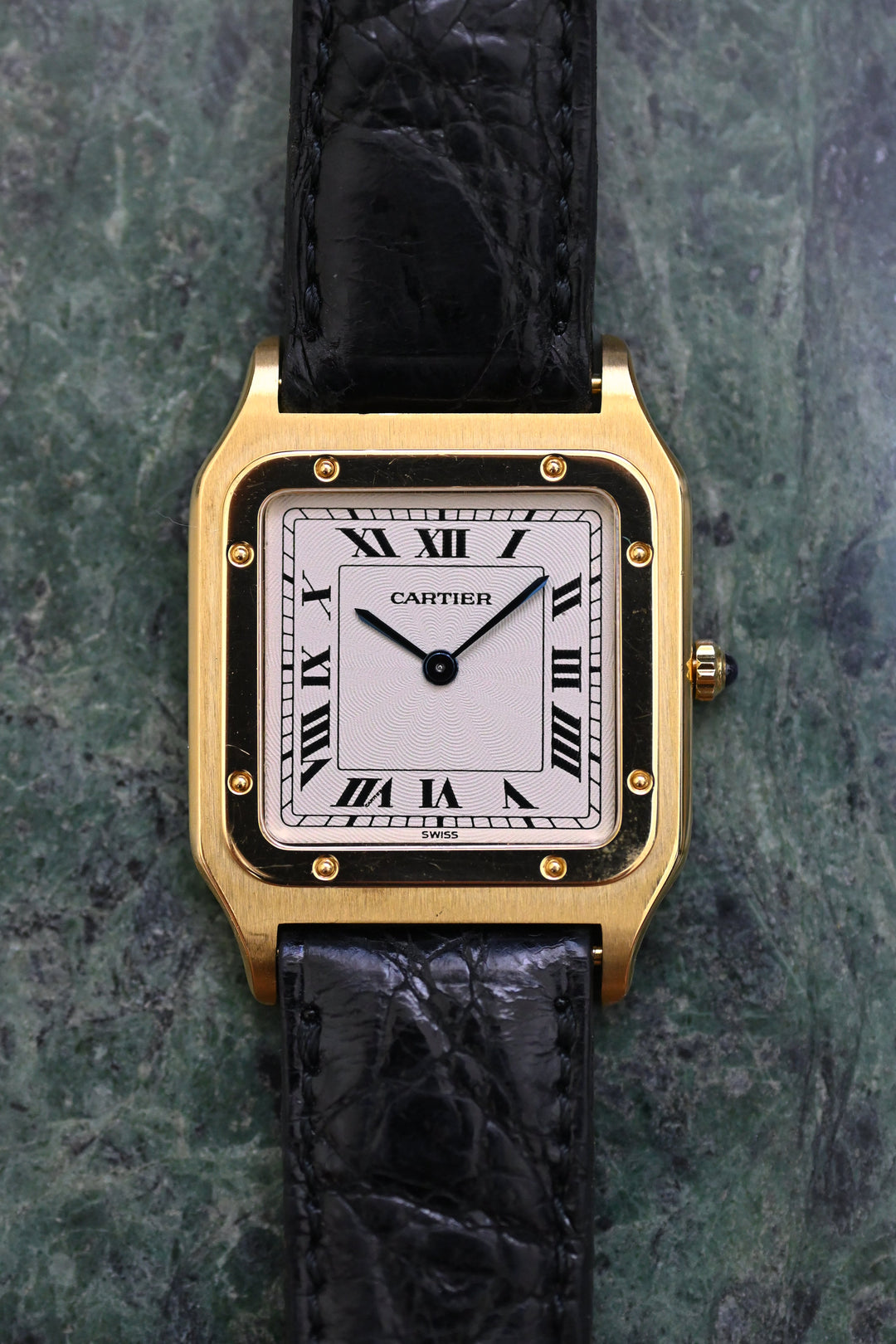【保証書】CARTIER サントスデュモン LMサイズ エクストラフラット 18KYG Ref.821054