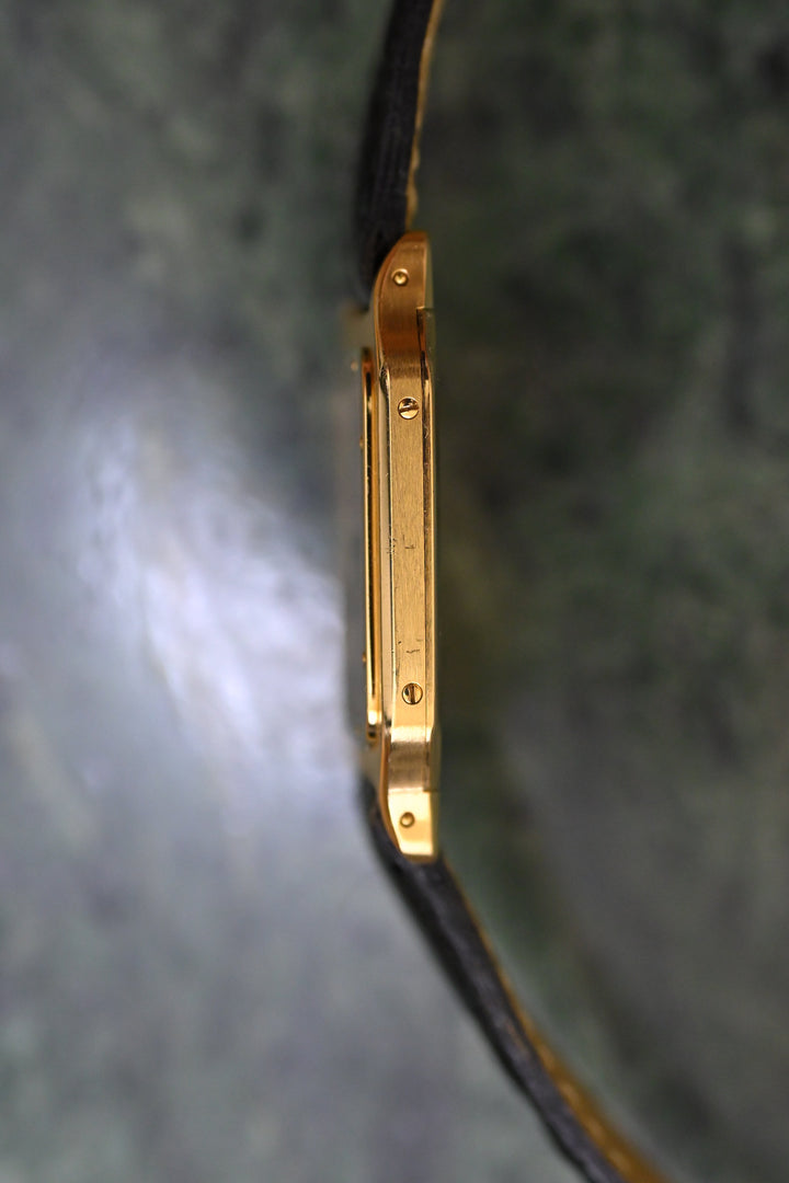 【保証書】CARTIER サントスデュモン LMサイズ エクストラフラット 18KYG Ref.821054