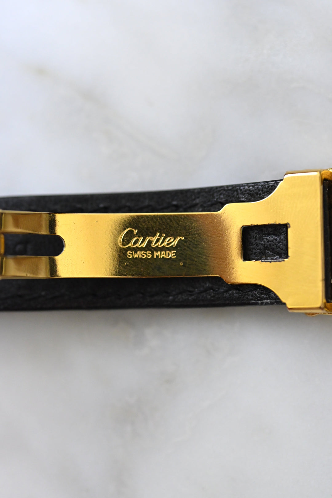 CARTIER カルティエ マストタンク ブラックダイヤル SMサイズ クォーツ