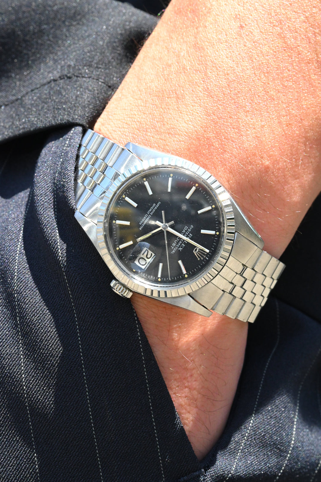 ROLEX ロレックス デイトジャスト Ref.1603 マットブラックダイヤル