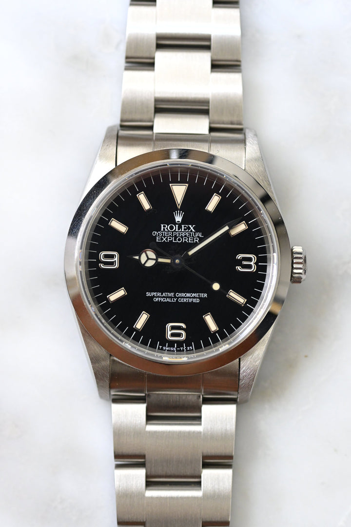 ROLEX ロレックス エクスプローラー Ref.14270 トリチウム シングル 1995年製 ギャランティ