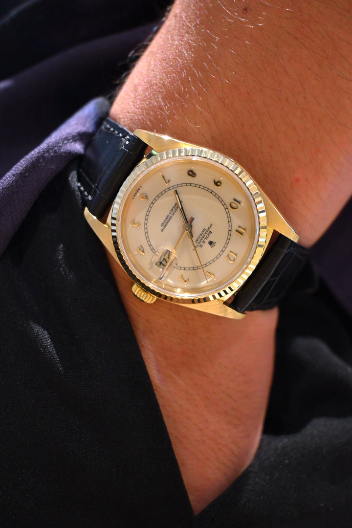 ROLEX ロレックス デイトジャスト 18KYG Ref.16018 ボイラーゲージ アイボリーダイヤル