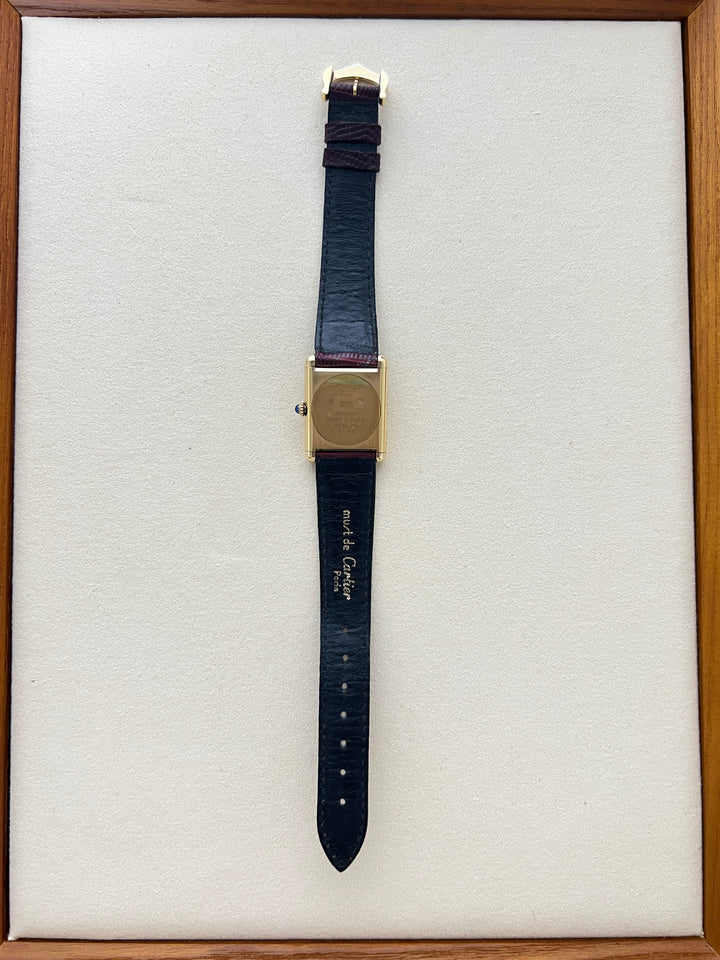 マスト ドゥ カルティエ タンク スターリングシルバーに18金ヴェルメイユ　LMサイズ