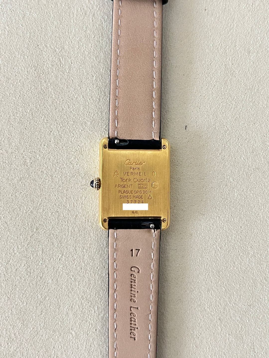 マスト ドゥ カルティエ タンク　ヴィンテージウォッチLMサイズ ストレートローマン スターリングシルバーに18Kヴェルメイユ