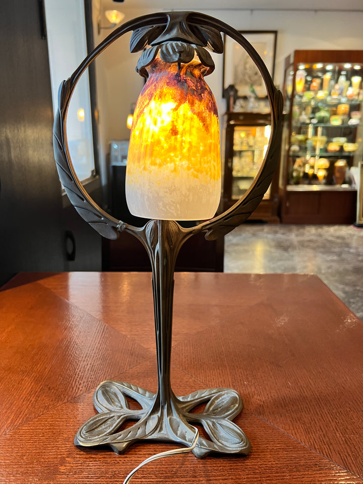 ドーム兄弟（ドームナンシー）アールヌーボー時代のテーブルランプ