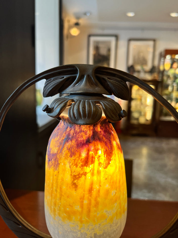 ドーム兄弟（ドームナンシー）アールヌーボー時代のテーブルランプ