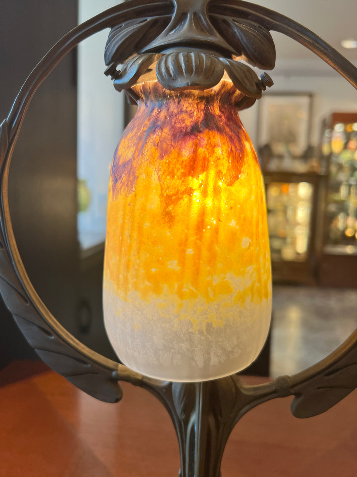 ドーム兄弟（ドームナンシー）アールヌーボー時代のテーブルランプ