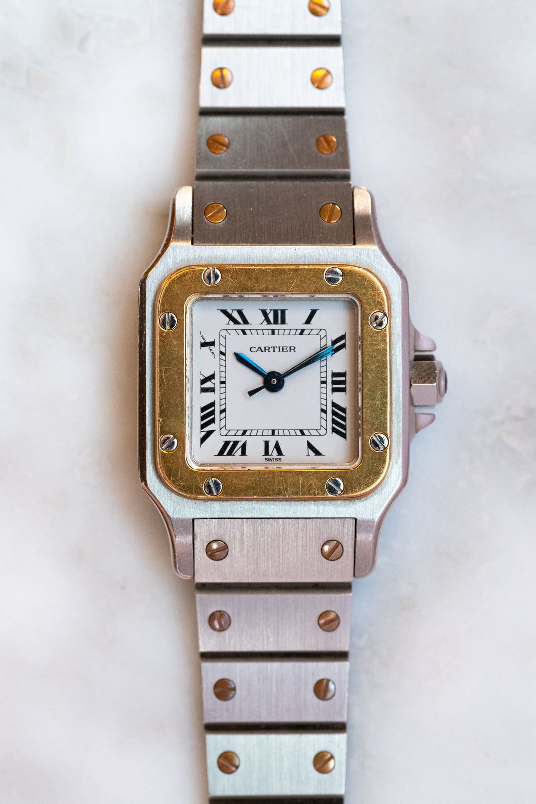 CARTIER カルティエ サントスカレ SMサイズ コンビモデル Ref.0902